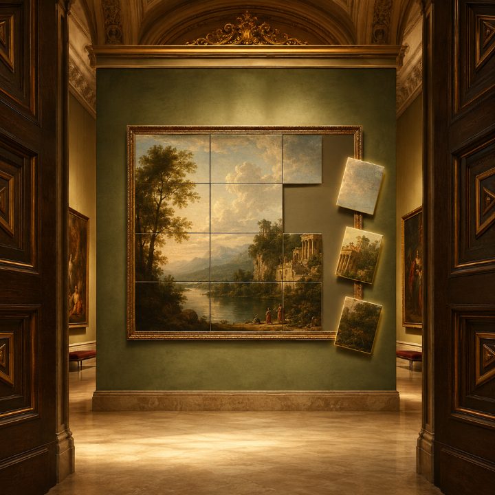 Museo in-app screen: one-time purchase unlocking the full gallery of 100 paintings